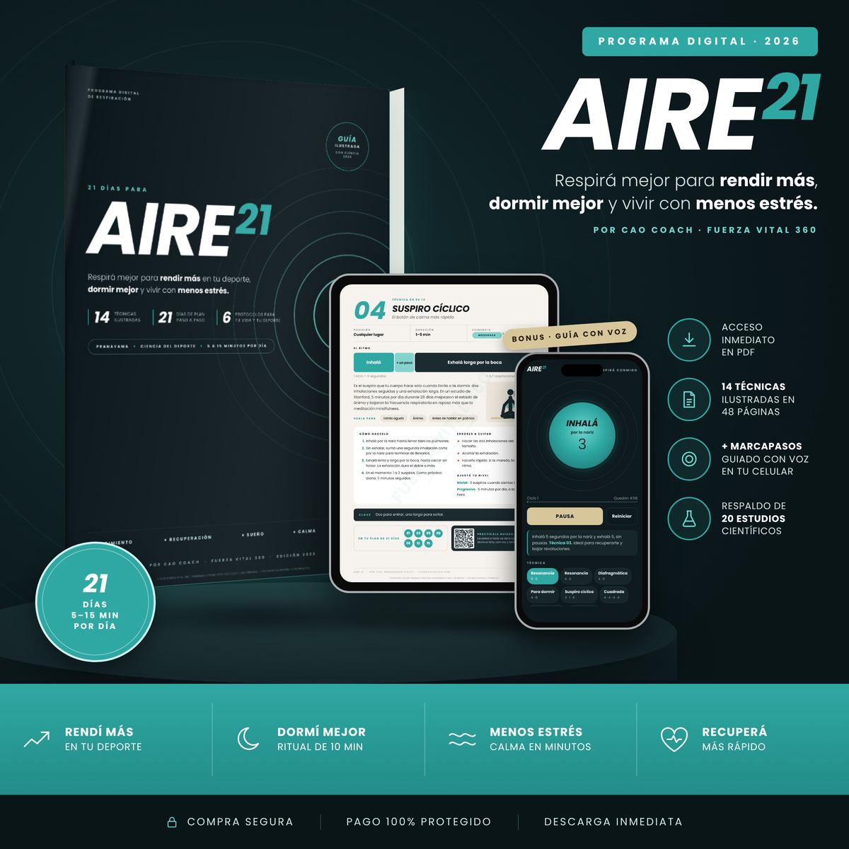 AIRE 21 · Programa de respiración de 21 días